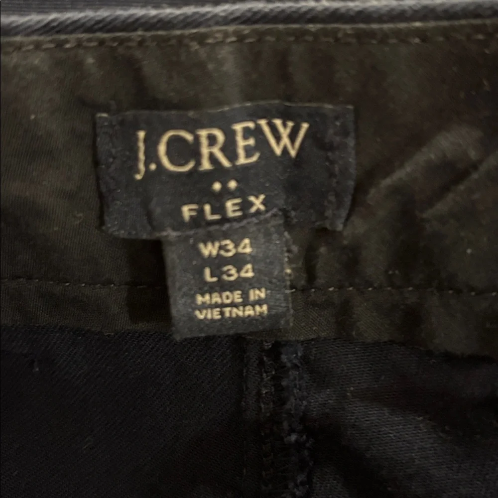J. Crew Flex Straight Chino Navy Blue Pants Men’s Size 34 X 34
